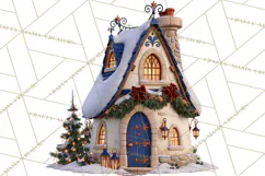 Fairy Tale Christmas Clipart, Enchanted Royal Winter Png Product Image 3