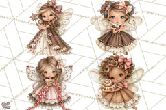 Gingerbread Fairyland Christmas PNG Clipart Product Image 1