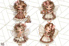 Gingerbread Fairyland Christmas PNG Clipart Product Image 1