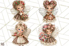 Gingerbread Fairyland Christmas PNG Clipart Product Image 1