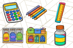 School Supplies Clipart Back To School PNG, Teacher Clip Art Product Image 3