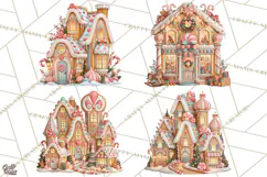 Gingerbread Christmas Clipart, Gingerbread People PNG Product Image 1