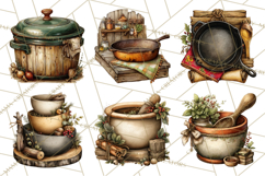 Rustic Homestead Kitchen Clipart Bundle | Farmhouse Kitchen Product Image 3