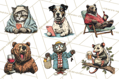 Funny Animals Clipart, Animal Life Png, Funny Png Product Image 3