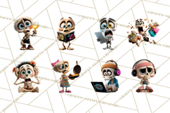 Funny Skeletons Clipart, Funny PNG, Funny Life Clip Art Product Image 4