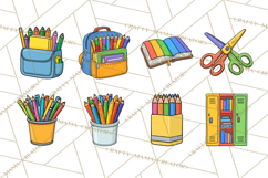 School Supplies Clipart Back To School PNG, Teacher Clip Art Product Image 5