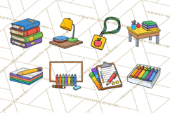 School Supplies Clipart Back To School PNG, Teacher Clip Art Product Image 7