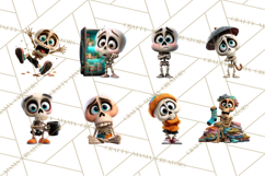 Funny Skeletons Clipart, Funny PNG, Funny Life Clip Art Product Image 7