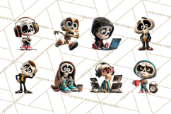 Funny Skeletons Clipart, Funny PNG, Funny Life Clip Art Product Image 8