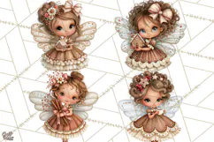 Gingerbread Fairyland Christmas PNG Clipart Product Image 1