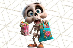 Funny Skeletons Clipart, Funny PNG, Funny Life Clip Art Product Image 3