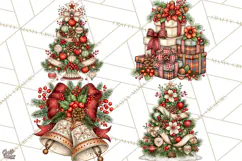Boutique Christmas Highland Cows PNG Product Image 1