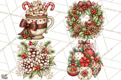 Boutique Christmas Highland Cows PNG Product Image 1