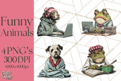 Funny Animals Clipart, Animal Life Png, Funny Png Product Image 1