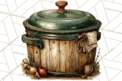 Rustic Homestead Kitchen Clipart | Farmhouse Kitchen Png Product Image 4
