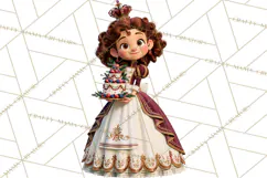 Fairy Tale Christmas Clipart, Enchanted Royal Winter Png Product Image 5