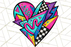80s Retro Doodle Accessories PNG Product Image 2