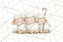 Christmas Nativity Clipart, Watercolor Nativity Scene PNG Product Image 2