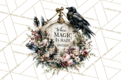 Gothic Witch Apothecary PNG Clipart Product Image 5