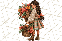 Cozy Autumn Women PNG Clipart, Girl Fall Png Product Image 3