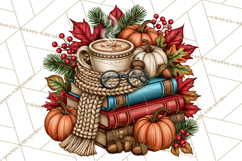 Cozy Autumn Women PNG Clipart, Girl Fall Png Product Image 4