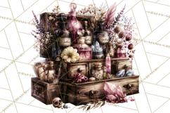 Gothic Witch Apothecary PNG Clipart Product Image 3