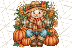 Cozy Autumn Women PNG Clipart, Girl Fall Png Product Image 5