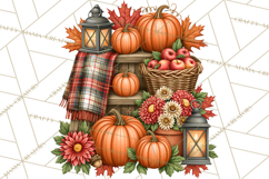 Cozy Autumn Women PNG Clipart, Girl Fall Png Product Image 2