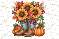 Cozy Autumn Women PNG Clipart, Girl Fall Png Product Image 5