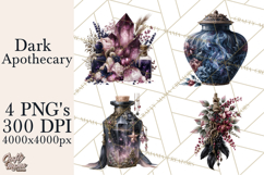 Gothic Witch Apothecary PNG Clipart Product Image 1