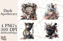 Gothic Witch Apothecary PNG Clipart Product Image 1