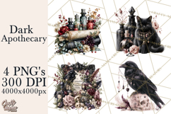Gothic Witch Apothecary PNG Clipart Product Image 1