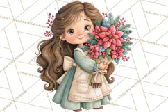 Christmas Village Clipart PNG, Winter Holiday Cottage Town Product Image 2
