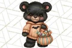 Halloween Critter Town Clipart PNG, Spooky Cottage Animals Product Image 2