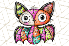 Haunted Patchwork Halloween Characters PNG Product Image 2