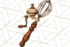 Vintage Farmhouse Kitchen Clipart PNG Product Image 3