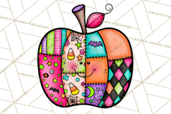 Haunted Patchwork Halloween Characters PNG Product Image 3