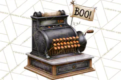 1950s Vintage Halloween Clipart Retro Soda Fountain Clip Art Product Image 4