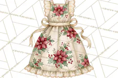 Vintage Christmas Kitchen Clipart PNG Product Image 4