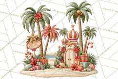 Santa's Travel Agency Christmas Clipart PNG Product Image 4