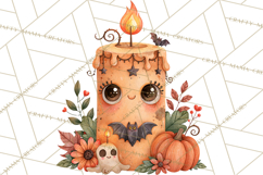 Pumpkin Munchkins Cute Halloween Clipart PNG Product Image 4