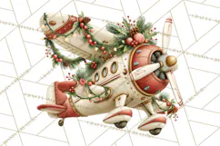Santa's Travel Agency Christmas Clipart PNG Product Image 5