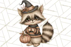 Halloween Critter Town Clipart PNG, Spooky Cottage Animals Product Image 5
