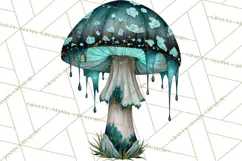 Spooky Halloween Mushrooms PNG, Fall Mushroom Fungus Product Image 5