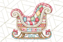 Pastel Christmas Friends Printable Clipart PNG Product Image 4