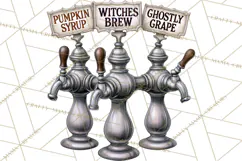 1950s Vintage Halloween Clipart Retro Soda Fountain Clip Art Product Image 2