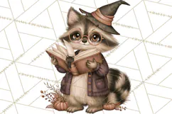 Halloween Critter Town Clipart PNG, Spooky Cottage Animals Product Image 2