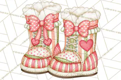 Pastel Christmas Friends Printable Clipart PNG Product Image 5