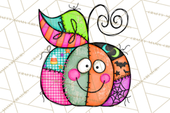 Haunted Patchwork Halloween Characters PNG Product Image 2