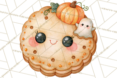 Pumpkin Munchkins Cute Halloween Clipart PNG Product Image 2